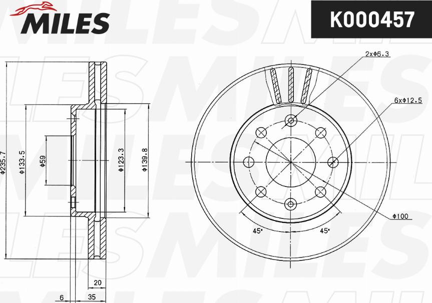 Miles K000457 - Discofreno autozon.pro