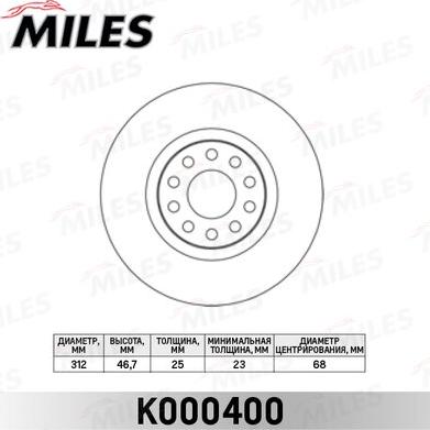 Miles K000400 - Discofreno autozon.pro