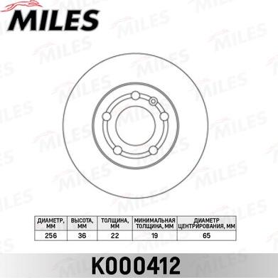 Miles K000412 - Discofreno autozon.pro