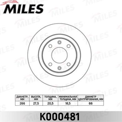 Miles K000481 - Discofreno autozon.pro