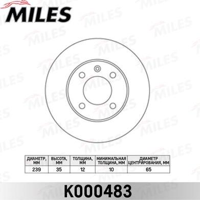 Miles K000483 - Discofreno autozon.pro