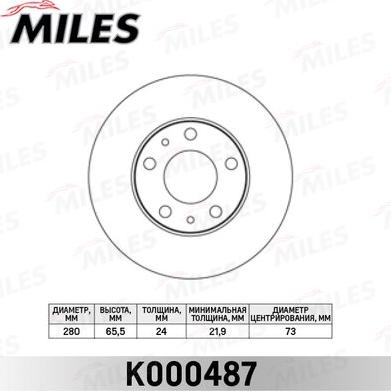 Miles K000487 - Discofreno autozon.pro