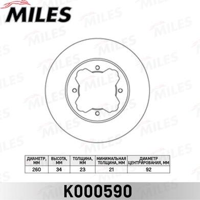 Miles K000590 - Discofreno autozon.pro