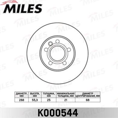 Miles K000544 - Discofreno autozon.pro