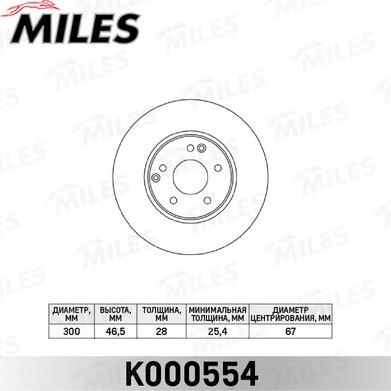 Miles K000554 - Discofreno autozon.pro