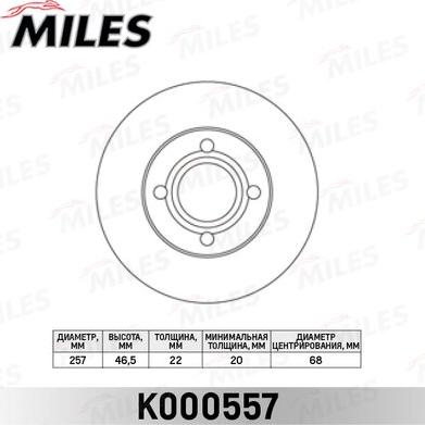 Miles K000557 - Discofreno autozon.pro