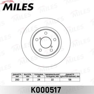 Miles K000517 - Discofreno autozon.pro