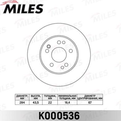 Miles K000536 - Discofreno autozon.pro