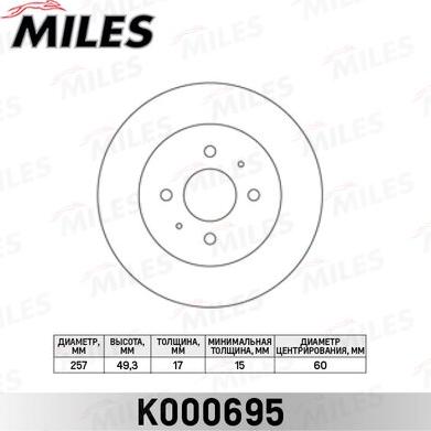 Miles K000695 - Discofreno autozon.pro