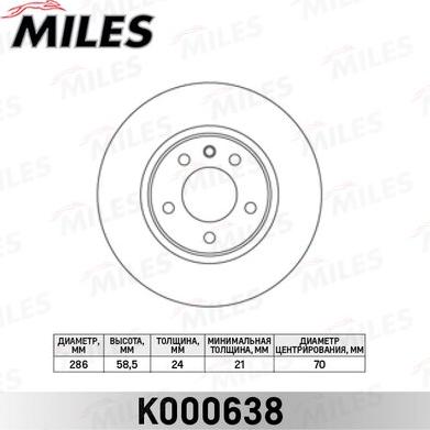 Miles K000638 - Discofreno autozon.pro