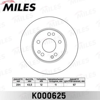 Miles K000625 - Discofreno autozon.pro