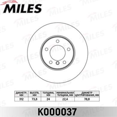 Miles K000037 - Discofreno autozon.pro