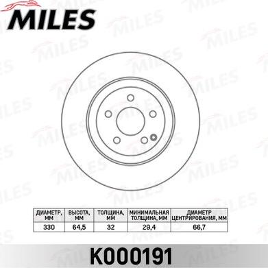 Miles K000191 - Discofreno autozon.pro