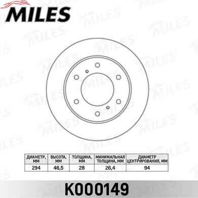 Miles K000149 - Discofreno autozon.pro