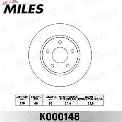 Miles K000148 - Discofreno autozon.pro