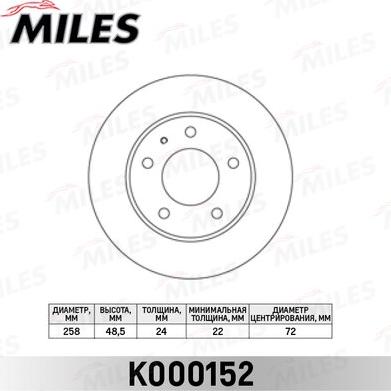 Miles K000152 - Discofreno autozon.pro