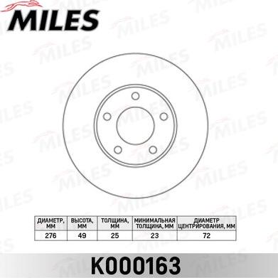 Miles K000163 - Discofreno autozon.pro