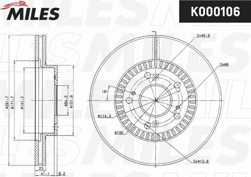 Miles K000106 - Discofreno autozon.pro