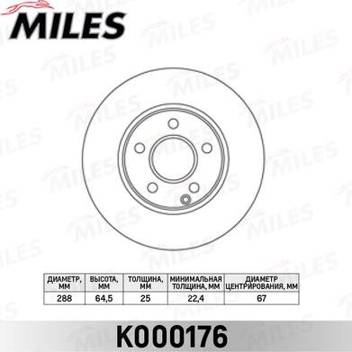 Miles K000176 - Discofreno autozon.pro