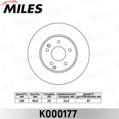 Miles K000177 - Discofreno autozon.pro