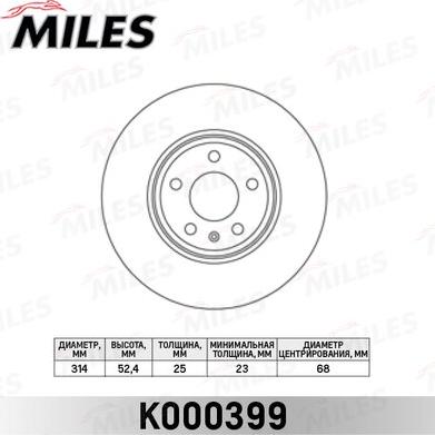 Miles K000399 - Discofreno autozon.pro