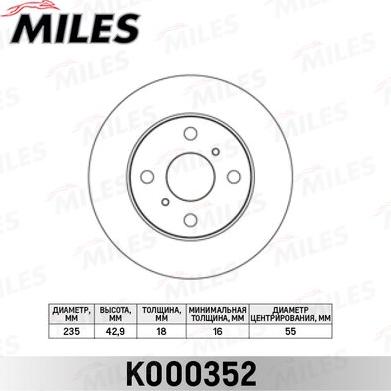 Miles K000352 - Discofreno autozon.pro