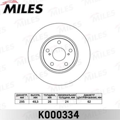 Miles K000334 - Discofreno autozon.pro