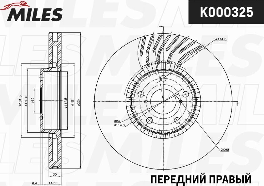 Miles K000325 - Discofreno autozon.pro