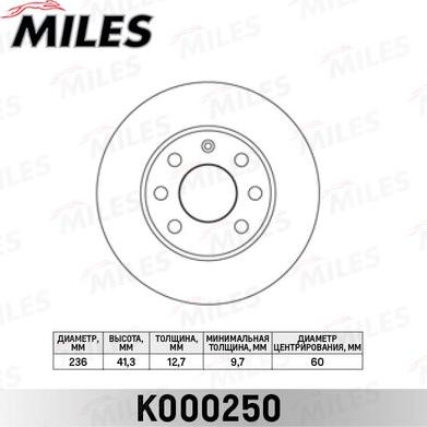 Miles K000250 - Discofreno autozon.pro