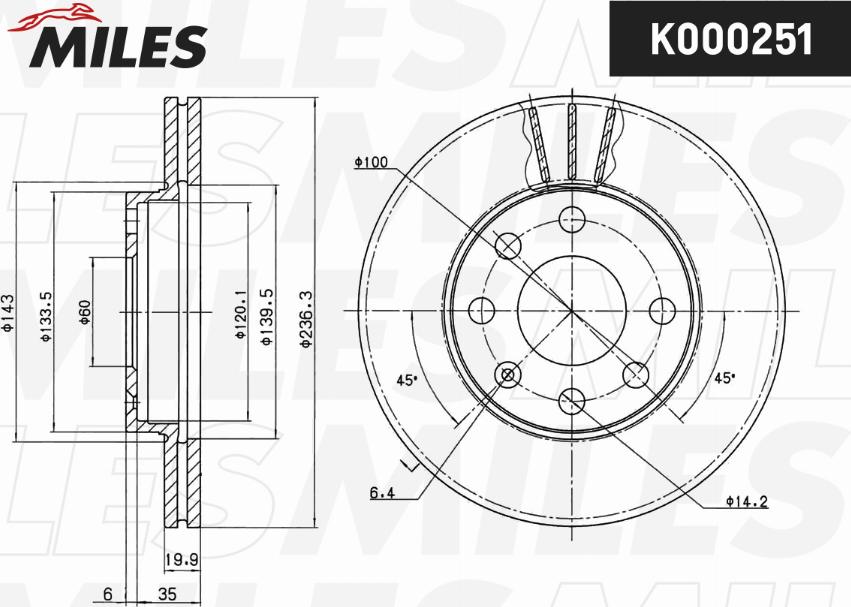 Miles K000251 - Discofreno autozon.pro