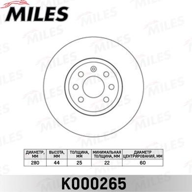 Miles K000265 - Discofreno autozon.pro