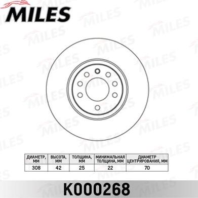 Miles K000268 - Discofreno autozon.pro