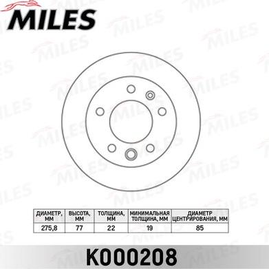 Miles K000208 - Discofreno autozon.pro