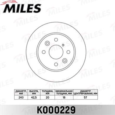 Miles K000229 - Discofreno autozon.pro