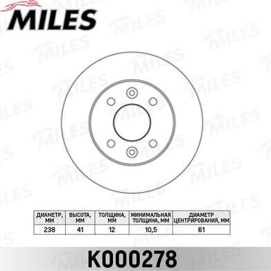 Miles K000278 - Discofreno autozon.pro