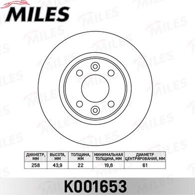 Miles K001653 - Discofreno autozon.pro