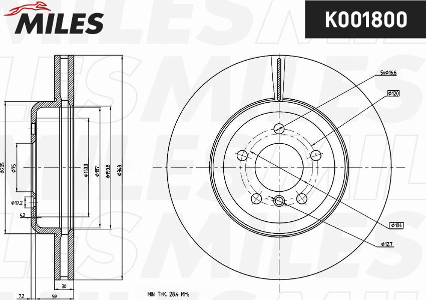 Miles K001800 - Discofreno autozon.pro