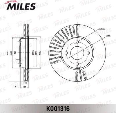 Miles K001316 - Discofreno autozon.pro