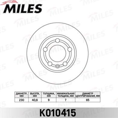 Miles K010415 - Discofreno autozon.pro