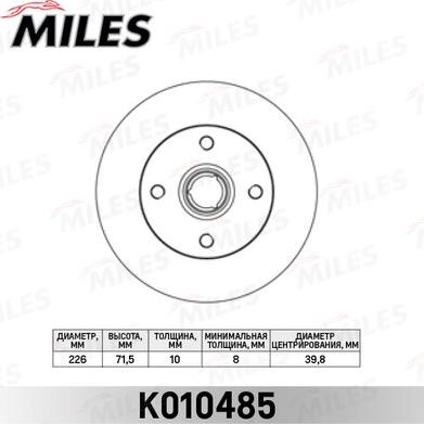 Miles K010485 - Discofreno autozon.pro