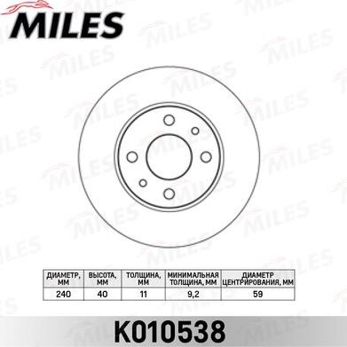 Miles K010538 - Discofreno autozon.pro