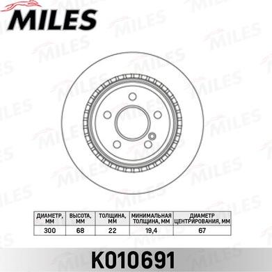 Miles K010691 - Discofreno autozon.pro