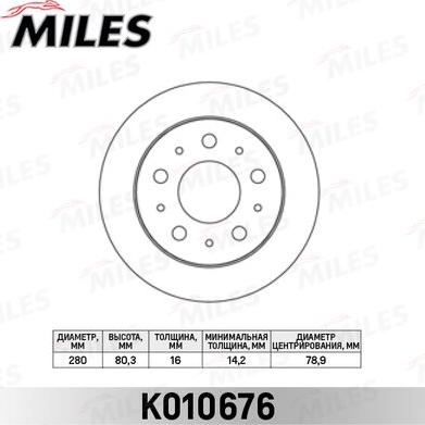 Miles K010676 - Discofreno autozon.pro