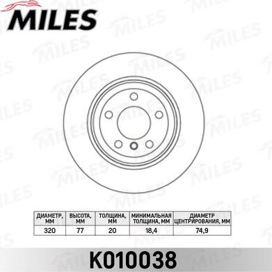 Miles K010038 - Discofreno autozon.pro