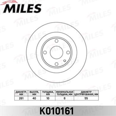 Miles K010161 - Discofreno autozon.pro