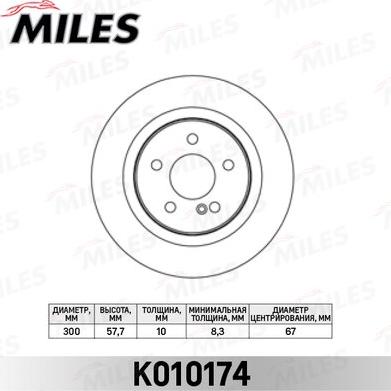 Miles K010174 - Discofreno autozon.pro