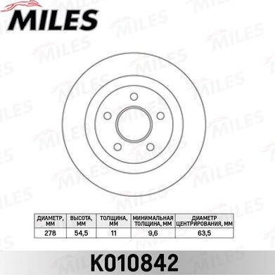 Miles K010842 - Discofreno autozon.pro