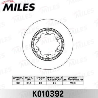 Miles K010392 - Discofreno autozon.pro