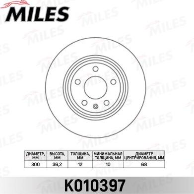 Miles K010397 - Discofreno autozon.pro