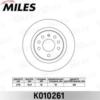 Miles K010261 - Discofreno autozon.pro